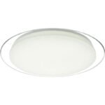 Plafoniera, metal alb, crom satinat, plastic,décor: acril transparent , 3000K-6500K comutabil, dimabil, culori fixabile, telecomanda, D: 460, H: 85, inclusiv 1xLED 30W 230V, 2200lm., 2700-6500K - imagine 4