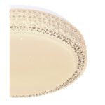 Plafoniera metal alb, acril alb , cristale din plastic transparent, CCT prin întrerupător de perete, décor stralucitor, culorile pot fi fixate, D: 300, H: 80, incl. 1xLED 12W 230V, sursă 1100lm, ieșire 980lm, CCT 3.000-4500-6.500 - imagine 5