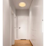Plafoniera metal alb, acril alb , cristale din plastic transparent, CCT prin întrerupător de perete, décor stralucitor, culorile pot fi fixate, D: 300, H: 80, incl. 1xLED 12W 230V, sursă 1100lm, ieșire 980lm, CCT 3.000-4500-6.500