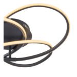 Plafoniera, metal negru mat, plastic alb, D:600, H:127, inkl. 1xLED 30W 230V, 2450lm Source, 1370lm Output, 3000K - imagine 5