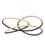 Suspensie, metal negru mat, plastic alb, lumina de veghe, D:600, H:1200, inkl. 1xLED 30W 230V, 2450lm Source, 1370lm Output, 3000K - imagine 4