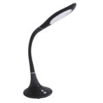 Lampa de birou plastic negru, metal negru, brat flexibil, , Touch ON/OFF, dimabila, Touchdimmer, LxBxH:500x177x700, inkl. 1xLED 9W 230V, 880lm Source, 620lm Output, CCT 3.00-4500-6.500K - imagine 3