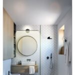 Aplică metal negru mat, acrilic alb, IP44, l x I: 608x130mm, A: 74mm, incl. LED 10W 230V, sursă 980lm, ieșire 630lm, 4000K - imagine 3