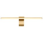 Aplică metal alamă mată, acrilic alb, IP44, l x I: 608x80mm, A: 150mm, incl. LED 10W 230V, sursă 1020lm, ieșire 630lm, 4000K - imagine 4