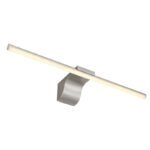 Aplică metal nichel mat, acrilic alb, IP44, l x I: 608x80mm, A: 150mm, incl. LED 10W 230V, sursă 1020lm, ieșire 620lm, 4000K