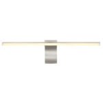 Aplică metal nichel mat, acrilic alb, IP44, l x I: 608x80mm, A: 150mm, incl. LED 10W 230V, sursă 1020lm, ieșire 620lm, 4000K - imagine 4