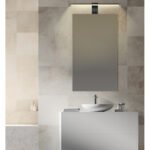 Aplică metal negru mat, acrilic alb, IP44, l x I: 608x80mm, A: 150mm, incl. LED 10W 230V, sursă 1020lm, putere 560lm, 4000K