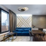 Plafonieră, metal alb mat, metal negru mat, acrilic opal, cristale de plastic transparent, LxLxA: 450x320x65mm, diametru inel: 1 x 16,2 cm, 23,5 cm, 32 cm fiecare, inclusiv LED 18W 230V, sursă 2196lm, putere 1289lm, 3000K - imagine 2