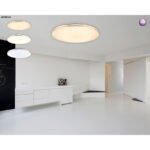 Plafoniera, metal alb, plastic, decor inel de crom, D: 370, H: 80, inclusiv 1xLED 24W 230V 1800lm 3000K - imagine 3