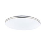 Plafoniera, metal alb, plastic, decor inel de crom, D: 370, H: 80, inclusiv 1xLED 24W 230V 1800lm 3000K - imagine 5