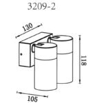 Aplica de exterior aluminiu antracit mat, plastic negru mat, sticlă transparentă, rotativ/orientabil, IP44, LxA: 150x118mm, AL: 105mm, excl. 2x GU10 35W 230V - imagine 6