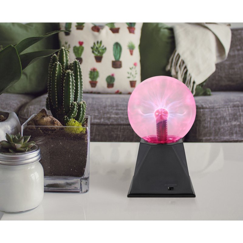 plasma-280110-g28143-6 Lampă de masă din plastic negru, plastic transparent, efect de lumină pe 2 niveluri, 3,6 W, adaptor AC 12V 300mA, ø: 127mm, I: 205mm, lungime cablu 1800mm, fără TVA. - imagine 1