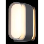 Lampă de exterior din metal antracit mat, acrilic transparent, plastic opal, IP54, LxA: 160x125mm, AL: 78mm, incl. LED 12W 230V, sursă 1400lm, ieșire 1133lm, 3000K - imagine 3