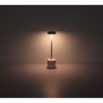 Lampa de masa metal negru mat, plastic alb, touch on/off, dimmerabil, variator tactil continuu, USB-A 2.0 - USB-C, baterie inclusa CR18650 1200mAh 3.7V, ø:80mm H:340mm, lungime cablu 800mm, LED 1.2W 230V, sursa 197lm, iesire 138lm, CCT2000/7000/3500K - imagine 6