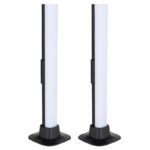 Lampă de masă plastic negru/alb, reglabil, efect curcubeu RGB, SmartLight, 2 tije de lumină pot fi conectate prin cablu USB-C, prin intermediul aplicației pot fi setate multe moduri de lumină, L x l x I: 30x30x325mm, set de 2 bucăți, LED RGB 2,5W 5V - imagine 3