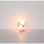 Lampă de masă plastic roz mat, plastic alb mat, cablu PVC alb, touch on/off, touch dimmer, excl. adaptor, USB-A 2.0/USB-C, durată de iluminare aprox. 12 ore, se aprinde în timpul încărcării, LxLxH: 180x150x200mm, incl. LED 1W 230V, putere 32lm, 3000K - imagine 5