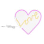 Articol de decor plastic transparent, plastic opal, cablu PVC alb, comutator basculant pe cablu, cablu USB incl., Alte funcții: USB 5V, LxLxH: 350x330x16mm, Lungime cablu 1800mm, incl. LED 3W 5V - imagine 5