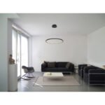 Suspensie, metal negru mat, plastic alb, Ø 605, H: 1200, inclusiv 1xLED 29W 230V, sursa 3800lm, iesire 1400lm, 3000K