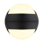 Aplică plastic negru mat, plastic opal, touch on/off, touch dimmer, excl. adaptor, USB-A 2.0/USB-C, luminează în timpul încărcării, cu magnet pentru montare ușoară pe perete, ø 100mm, AL: 125mm, LED 1.4W 230V, sursă 150lm, ieșire 90lm, 3000K - imagine 4