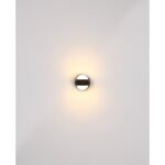 Aplică plastic negru mat, plastic opal, touch on/off, touch dimmer, excl. adaptor, USB-A 2.0/USB-C, luminează în timpul încărcării, cu magnet pentru montare ușoară pe perete, ø 100mm, AL: 125mm, LED 1.4W 230V, sursă 150lm, ieșire 90lm, 3000K - imagine 6