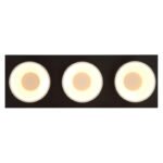 Plafonieră metal negru mat, plastic antracit, plastic șampanie mat, plastic opal, LxLxH: 580x200x110mm, incl. LED 24W 230V, sursă 3000lm, ieșire 1000lm, 3000K - imagine 5