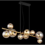 Pendul Riha, Negru mat, LED 3,5W 3000K, L866xH1200mm, Globo - imagine 4