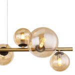 Pendul Riha, Negru mat, LED 3,5W 3000K, L866xH1200mm, Globo - imagine 5