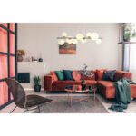 Lampă cu suspensie din metal nichel mat, sticlă albă, cablu PVC transparent, L x l x I: 870x345x1200, sticlă-ø: 4x10cm, 3x12cm, 2x15 cm, inclusiv 9x G9 LED 3.5W 230V, 350lm Sursă, 310lm Ieșire, 3000K - imagine 2