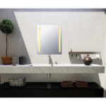 Oglindă Crom, Oglindă, Sticlă Satinată, Touch on/off, Variator Tactil Continuu, Funcție de Memorie, IP44, LxA: 500x610mm, AL: 25mm, Incl. LED 12W 230… - imagine 5