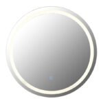 Oglindă, plastic satinat, touch on/off, reglabilă, variator continuu, funcție de memorie, ø: 750mm, AL: 24mm, incl. LED 16W 230V, sursă 230-1315lm, ieșire 120-970lm, 4000K - imagine 3