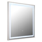 Oglindă Rivas, Nichel mat, LED 10W 2700/4000/6500K, H500mm, Globo - imagine 5