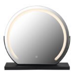 Oglindă, metal negru mat, cablu negru, touch on/off, dimmable, variator tactil infinit variabil, culorile pot fi fixate, funcție de memorie, LxWxH: 520x120x485mm, cablu 1500 mm, incl. LED 10W 230V, sursă 92-828lm, ieșire 60-532lm, CCT 2700/4000/6500K - imagine 4