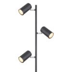 Lampă de podea, metal negru mat, L x l x I: 250x230x1540mm, lungime cablu 1800mm, excl. 3x GU10 LED 5W 230V 230V - imagine 4