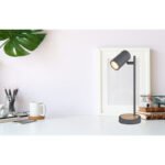 Veioza metal grafit, aspect metal metal, grafit metal, ø: 120mm, H: 350mm, lungime cablu 1500mm, exkl 1x GU10 LED 5W 230V