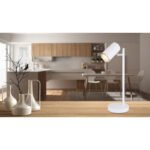 Veioza metal alb mat,intrerupator, cablu 1,5m, D:120, H:350, exkl. 1xGU10 35W 230V - imagine 2