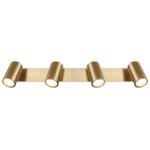 Spotlight metal periat de culoare aurie, metal periat de culoare aurie, LxLxA: 560x60x120mm, fără 4x GU10 35W 230V - imagine 4
