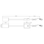 Aplică de perete din metal nichel mat, plastic negru, metal nichel mat, cablu PVC transparent, comutator basculant pe articol, flexo, LxA: 70x440mm, AL: 320mm, lungime cablu 1500mm, excl 1x GU10 25W 230V - imagine 4