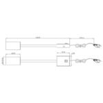 Aplică de perete, metal grafit/negru/aspect lemn, cablu PVC negru, cu întrerupător, Flexo, LxH:70x440mm, D: 320mm, lungime cablu 1500mm, excl bec 1x GU10, max. 25W 230V - imagine 4