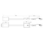 Aplică de perete din metal alb, plastic alb, metal alb, cablu PVC alb, comutator basculant pe articol, flexo, LxA: 70x440mm, AL: 320mm, lungime cablu 1500mm, excl 1x GU10 25W 230V - imagine 4