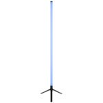 Lampă de podea plastic negru mat, plastic opal, cablu PVC negru, dimmabilă, schimbător de culori RGB, efect curcubeu RGB, aplicație, excl. adaptor, USB-A 2.0 - USB-C, telecomandă, bat. inclusă 1x CR2032, H: 1130mm, cablu 1500mm, incl. LED RGB 7W 5V - imagine 4
