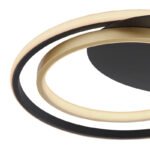 Plafoniera metal negru / auriu, acril alb , funcție cu memorie, lumină de veghe, dimabil, telecomandă, culori fixabile, LxLxH: 485x465x61, incl. 1xLED 36W 230V, sursă 3600lm, ieșire 900lm, CCT 3.000-6.000 - imagine 5