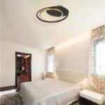 Plafoniera metal negru / auriu, acril alb , funcție cu memorie, lumină de veghe, dimabil, telecomandă, culori fixabile, LxLxH: 485x465x61, incl. 1xLED 36W 230V, sursă 3600lm, ieșire 900lm, CCT 3.000-6.000