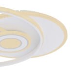 Plafoniera metal alb, acril alb, funcție cu memorie, lumină de veghe, dimabilă, telecomandă, culorile pot fi fixate, LxLxH: 540x460x60, incl. 1xLED 50W 230V, sursă 5000lm, ieșire 3600lm, CCT 3.000-6.000 - imagine 5