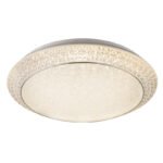 Plafoniera,metal alb,  cristale acrilice , plastic mat CCT (3000-4000-6000K) comutabil, dimabil, culori fixabile, telecomanda D: 510, H :. 120, inclusiv 1xLED 40W 230V, 2090lm - imagine 4