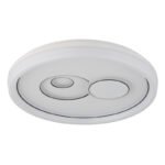 Plafonieră metal alb mat, plastic alb, acril opal, plastic negru, mai multe niveluri prin comutator de perete, culorile pot fi fixate, funcție de memorie, ø: 490mm, H: 70mm, incl. LED 36W 230V, sursă 4090lm, ieșire 2686lm, CCT 3000/4000/6500K - imagine 3