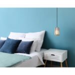 Lampă suspendată metal aspect lemn, cristale K5 de culoare fum, cablu textil negru, ø: 135mm, H: 1200mm, excl. 1x E27 60W 230V - imagine 2