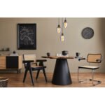 Suspendare metal negru mat, sticla fumurie, cablu PVC negru, inaltime scurta, ø: 285mm, H: 1500mm, excl. 3x E27 40W 230V - imagine 2