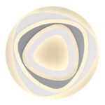 Plafoniera metal alb, acril, lumină de noapte, funcție memorie, dimabil, telecomandă, culori fixabile, D: 500, H: 60, incl.1xLED 46W 230V, sursă 4380lm, ieșire 3200lm, CCT 3.000-6.000 - imagine 4
