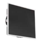 Aplică metal negru mat, acrilic alb, plastic transparent, LxA: 200x200x50mm, LED 12W 230V, 1600lm Sursă, 850lm Ieșire, 3000K - imagine 3