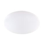 Plafoniera metal/alb acrilic, efect strălucitor, comutare cu un întrerupător de perete, memorie, lumină de noapte, compatibilă cu Google Assistant și Alexa, reglabilă, telecomandă, fixare culoare, ø540 V:75, LED 30W 230V, 243-2430lm, CCT 2700-6500K - imagine 3